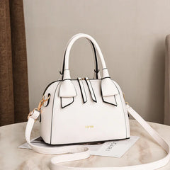 Small PU Leather Shoulder Bag for Women Diagonal Zipper Shell Bag