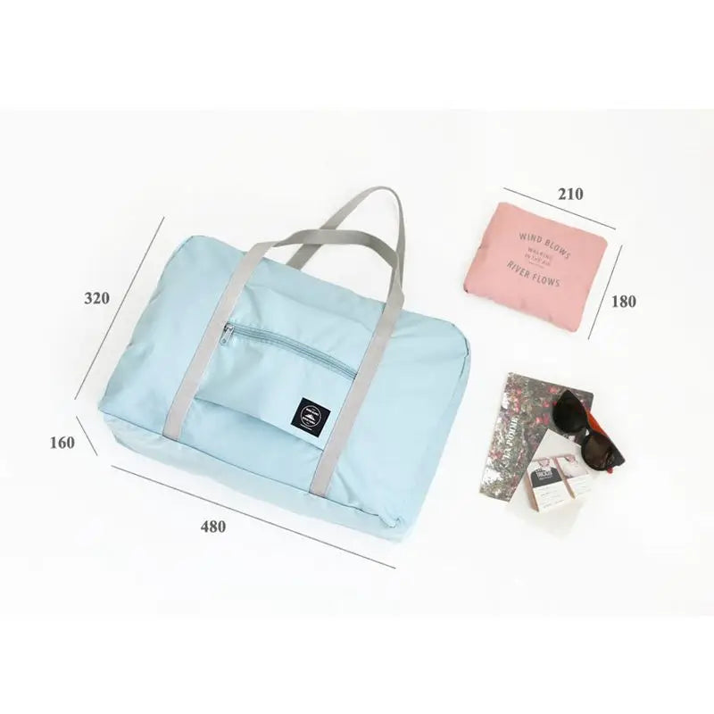 Nylon Foldable Travel Bag Unisex Large Capacity Women Handbags Men Travel Bags