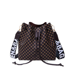 Retro Large-Capacity Bucket Bag for Women