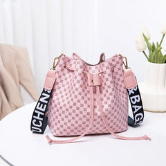 Retro Large-Capacity Bucket Bag for Women