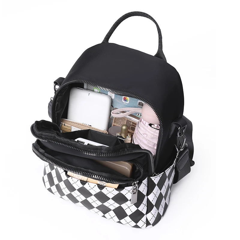 School Ladies Backpack Oxford Cloth Lightweight Girls Backpack