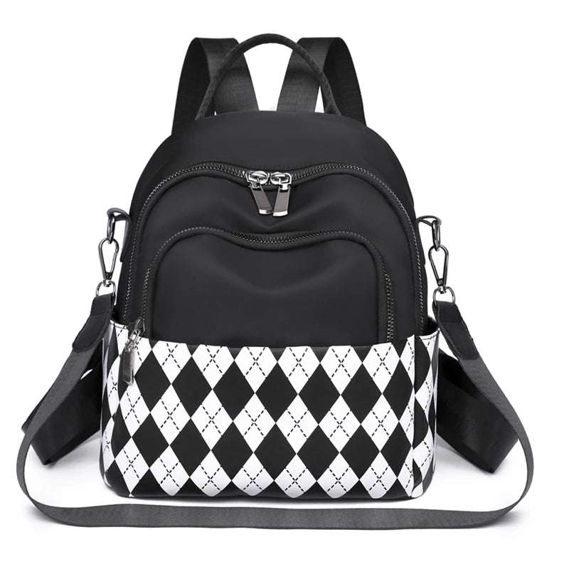 School Ladies Backpack Oxford Cloth Lightweight Girls Backpack