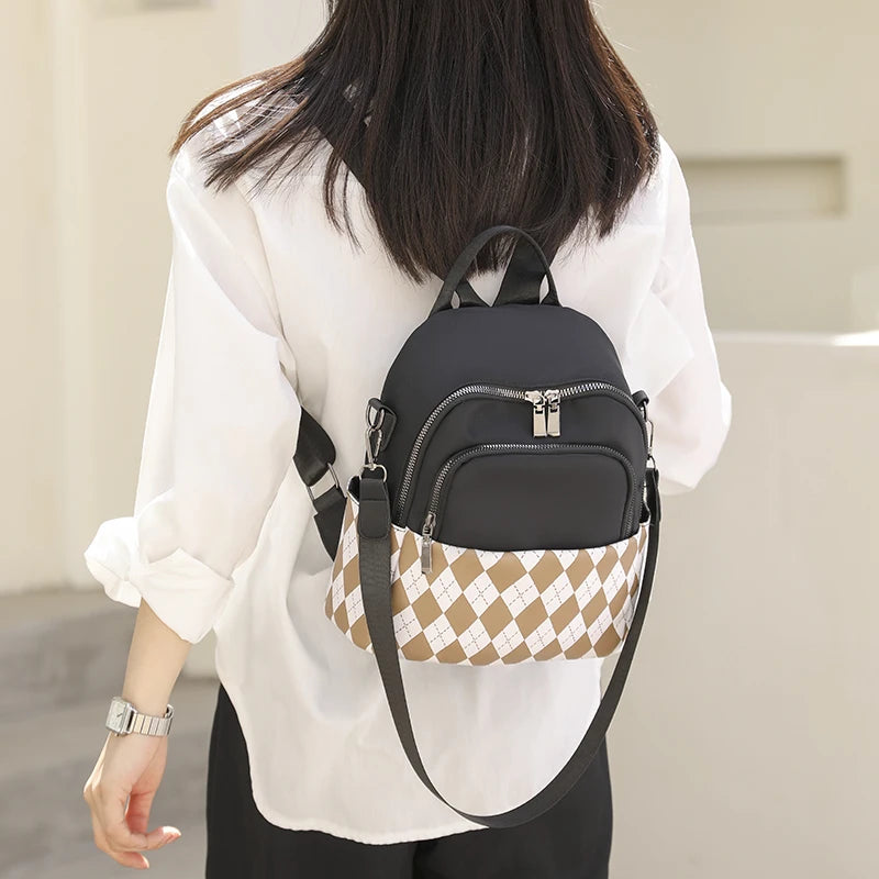 School Ladies Backpack Oxford Cloth Lightweight Girls Backpack