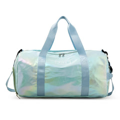 Women's Laser Yoga Bag Causal Travel Handbag Shoulder Crossbody Luggage