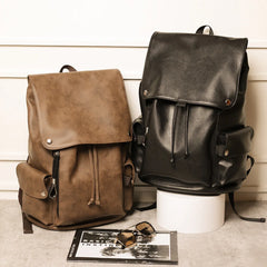 Vintage Men's College Backpack School Bag