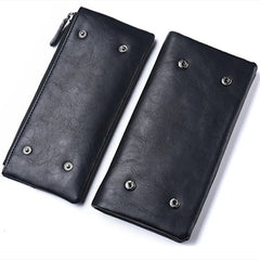 Men's Long Zipper Soft Wallet