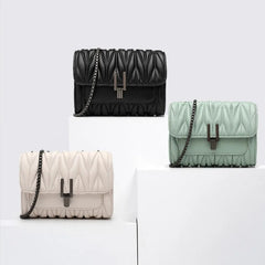 Women Chain Messenger Bag Wave Handbag Wild Small