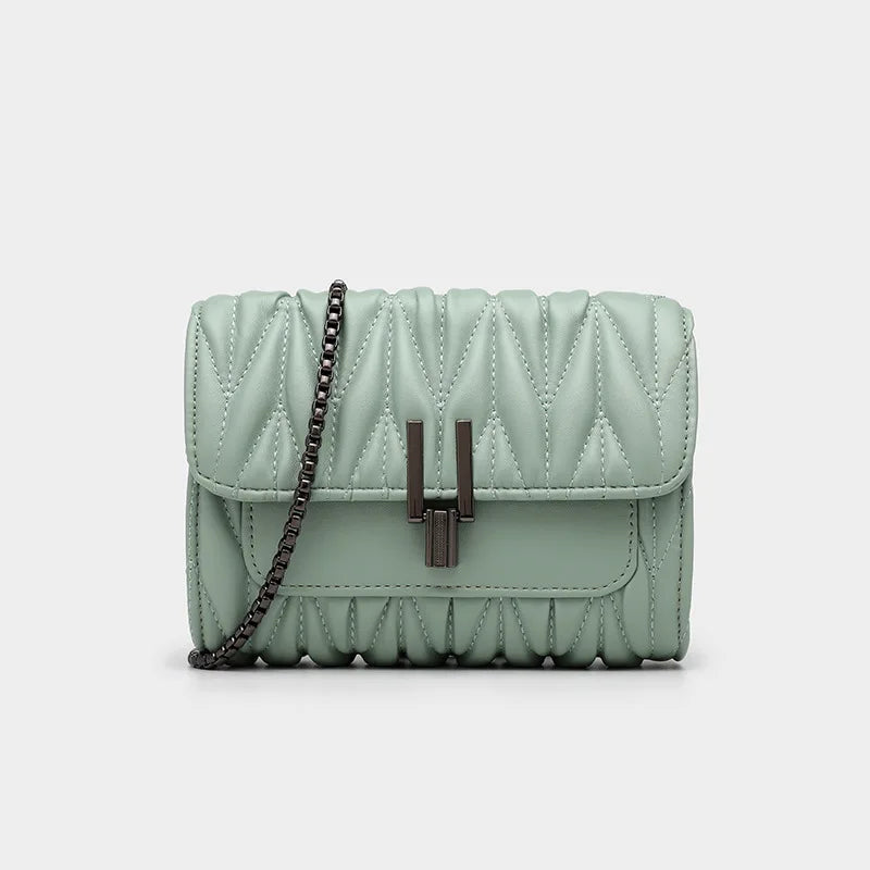 Women Chain Messenger Bag Wave Handbag Wild Small