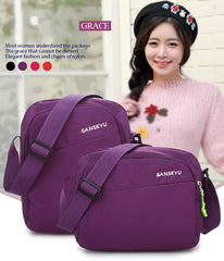 Women Crossbody Bag Waterproof Nylon Travel Bag