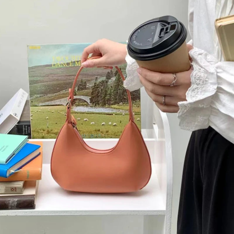 Versatile Underarm Crescent Bag for Women