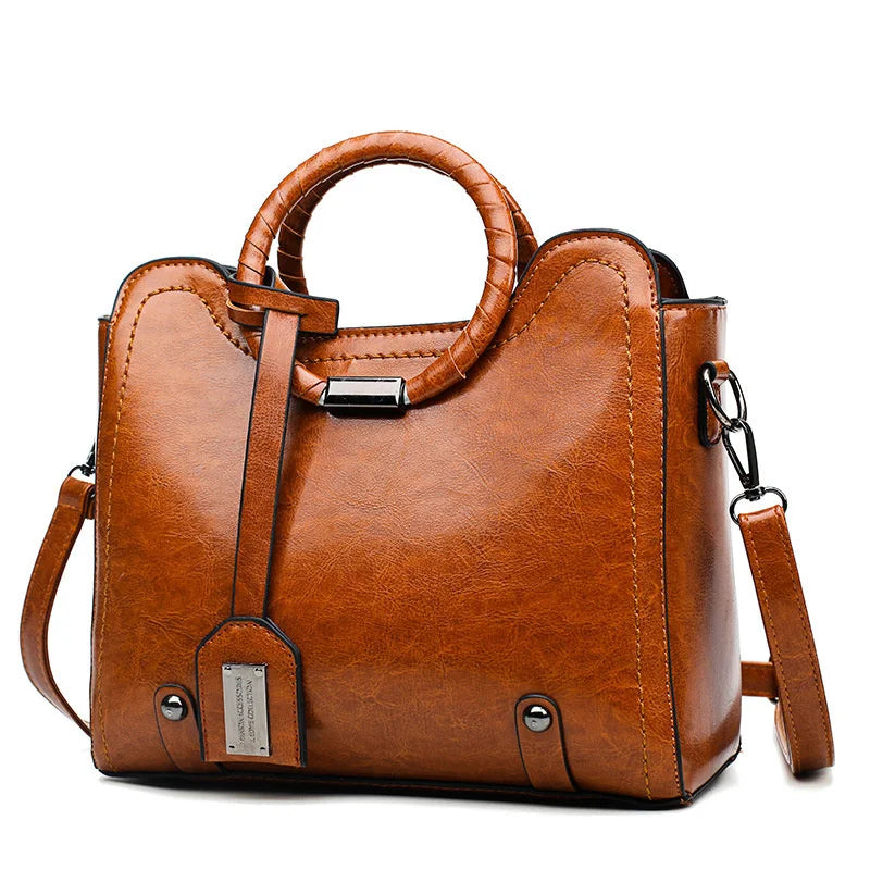 Vintage PU Leather Shoulder Hand Bag Ladies Casual Crossbody Purses