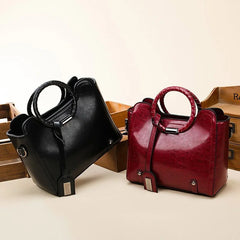 Vintage PU Leather Shoulder Hand Bag Ladies Casual Crossbody Purses