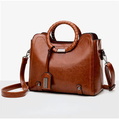 Vintage PU Leather Shoulder Hand Bag Ladies Casual Crossbody Purses