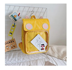 Waterproof Transparent Jelly School Backpack Women Wear-Resistant Version