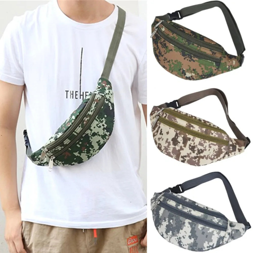Outdoor Waist Bag Fanny Pack Sport Crossbody Travel Male Belt Bag