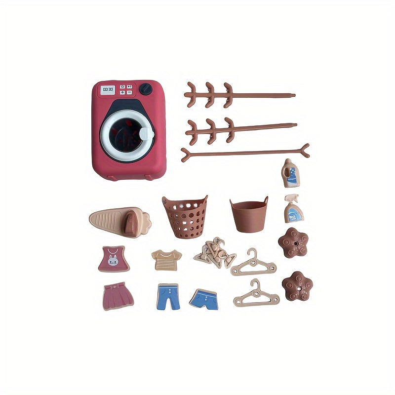 House Toy Washing Machine Set Educational Interactive