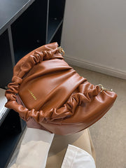 PU Leather Shoulder Bag Retro Female Underarm Pack