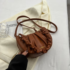 PU Leather Shoulder Bag Retro Female Underarm Pack