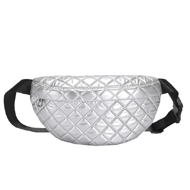 Women's Down Waist Pack Crossbody Bag for Winter Shopping