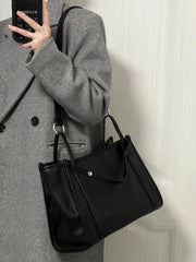 Soft PU Tote Bag for Women, Letter Shoulder Bags Shopper Purses