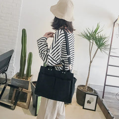 Canvas Casual Tote Women's Shoulder Bag Travel Crossbody Handbags