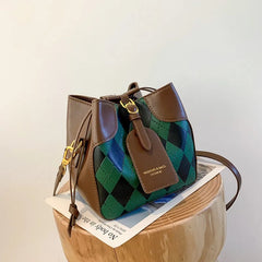 Print Bucket Bags Shoulder Handbag Large Capacity Fashionable Handbags