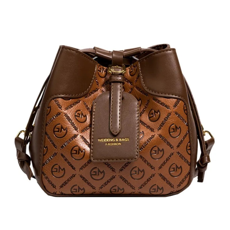Print Bucket Bags Shoulder Handbag Large Capacity Fashionable Handbags