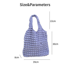 Cloud Bubble Flower Shoulder Bag Vest Bag Female Student Handbag