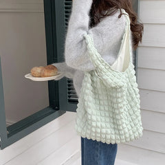 Cloud Bubble Flower Shoulder Bag Vest Bag Female Student Handbag