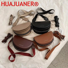 Vintage Brown Crossbody Bag for Women Flap Handbags