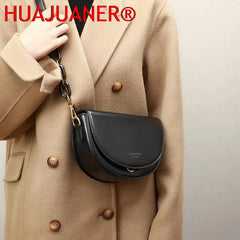 Vintage Brown Crossbody Bag for Women Flap Handbags