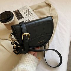 Vintage Brown Crossbody Bag for Women Flap Handbags
