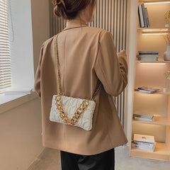 Women's Chain Shoulder Bag Soft Tote Crossbody Handbags