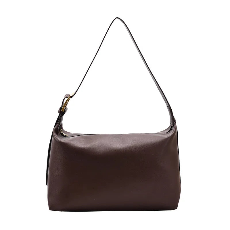 Vintage PU Leather Shoulder Bags For Women Large Capacity Pack Soft