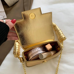 Women Pink Small Handbag Evening Clutch Mini Messenger Bags Chain Shoulder Bags