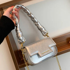 Women Pink Small Handbag Evening Clutch Mini Messenger Bags Chain Shoulder Bags