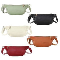 Fanny Pack PU leather Lady Chest Bag Women Casual Waist Bag