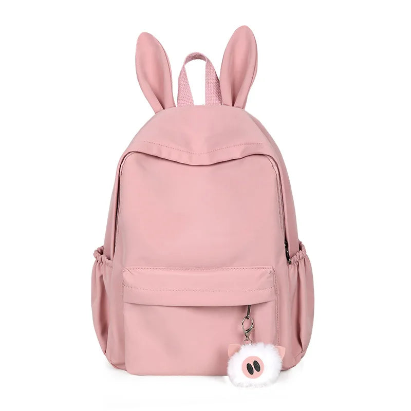 Women Rabbit Ears School Bag Teen Travel Backpack 4 Colors
