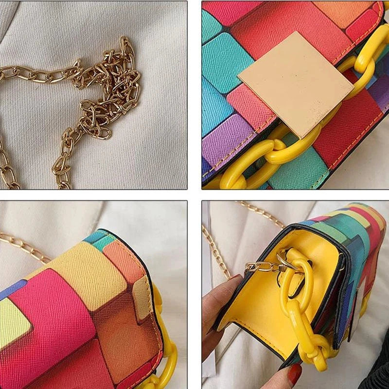 Women's Chain Shoulder Bag Mini Square Bag