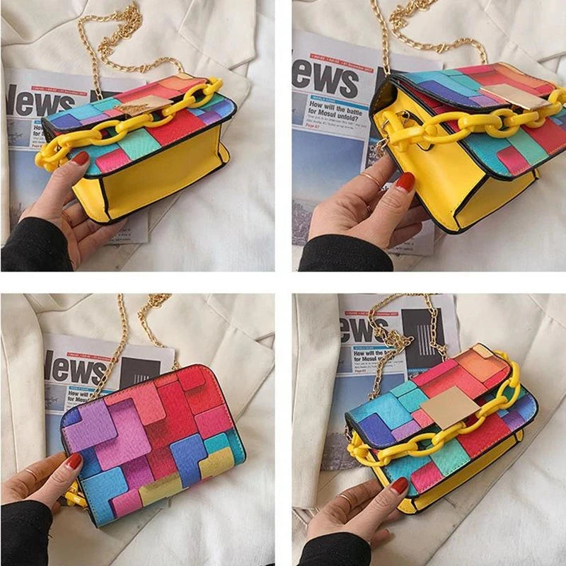 Women's Chain Shoulder Bag Mini Square Bag