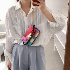 Women's Chain Shoulder Bag Mini Square Bag