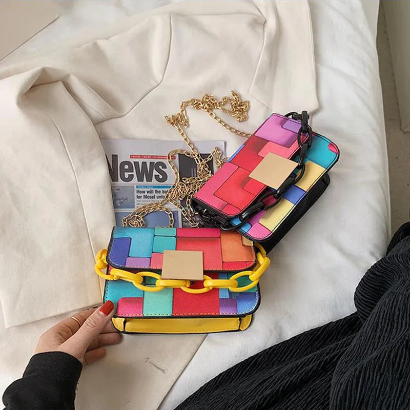 Women's Chain Shoulder Bag Mini Square Bag