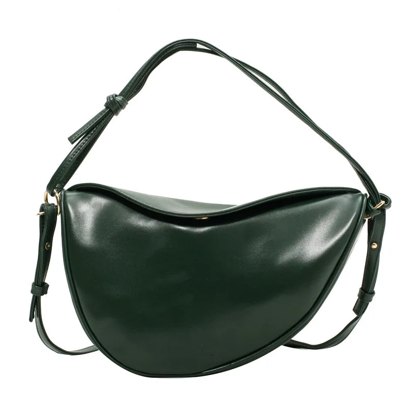 Shoulder Bag Handbags PU Leather Banana Crossbody Bags Women Phone Purses