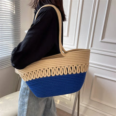 Bohemia Woven Straw Shoulder Bag for Women Ladies