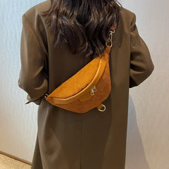 Women's Casual Chest Bag Waist Bags Zipper Crossbody Pack