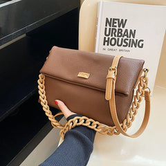 Women Pu Leather Shoulder Bag Chain Crossbody Soft Shopping