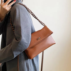 Women Pu Leather Shoulder Bag Chain Crossbody Soft Shopping