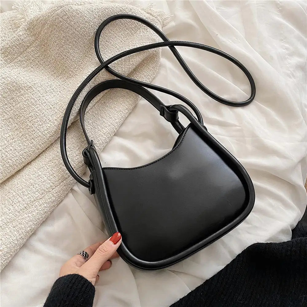 Small Crossbody Purse Half Moon Shoulder Bag for Women