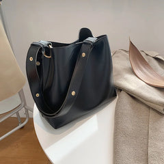 PU Leather Women's Handbags Large Capacity Casual Ladies Tote Female