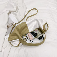 Dumpling Bag Women Tote Bag PU Leather Crossbody Large Handbag